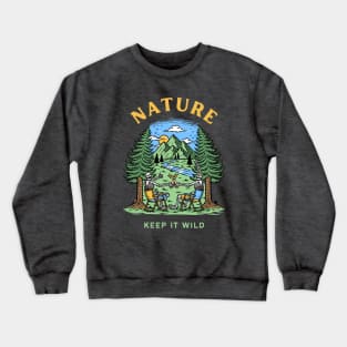 Outdoor Lover Keep Nature Wild Crewneck Sweatshirt